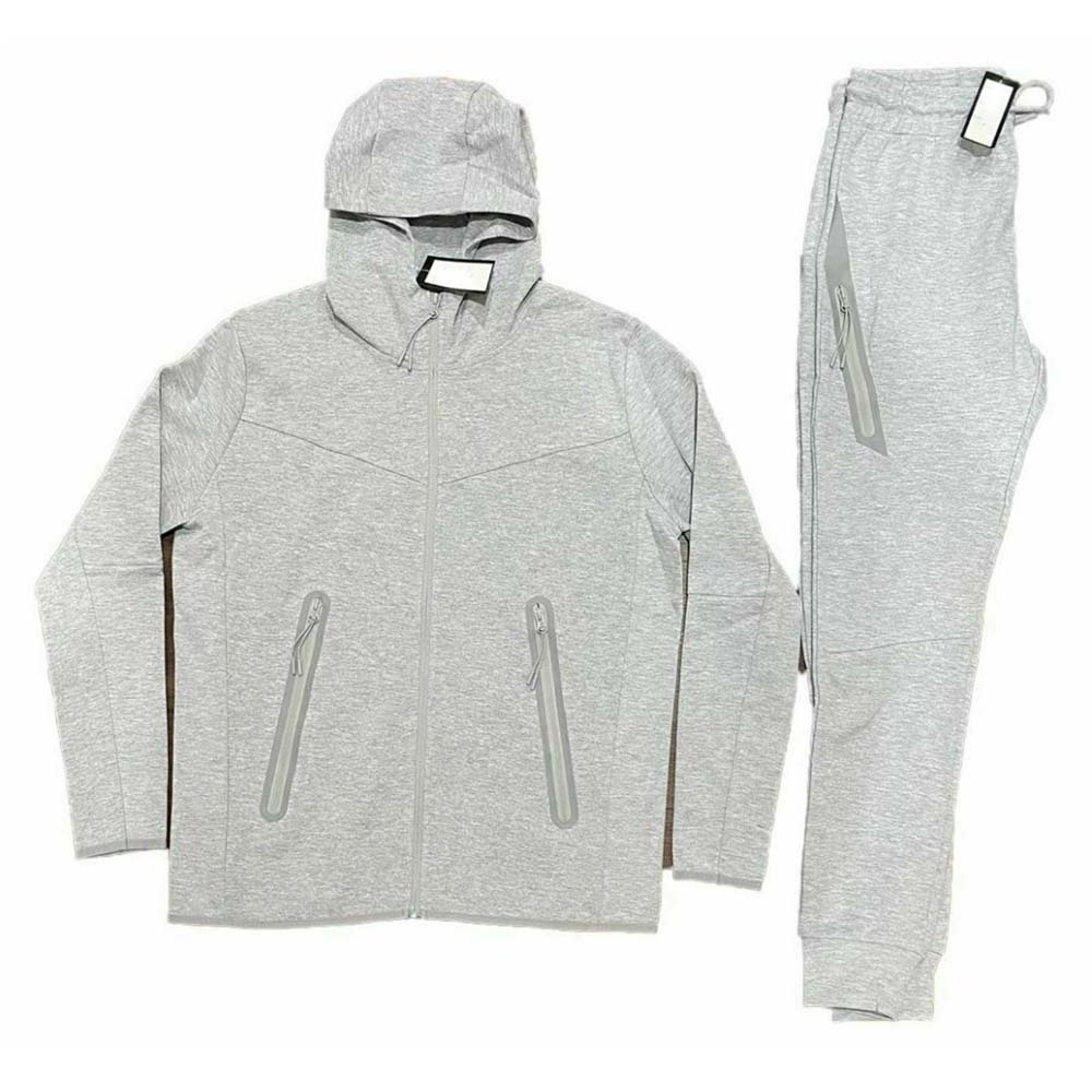 MAROON TECH FLEECE TAPED FULL-ZIP HOODIE AND PANTS TRACK SUIT SWEAT SUIT