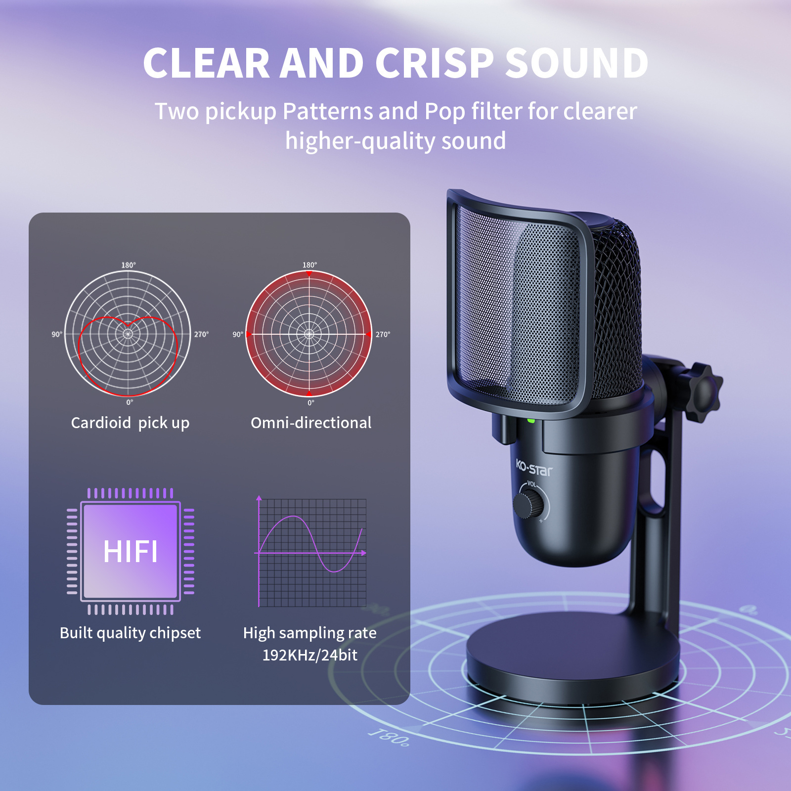 Usb recording studio karaoke wireless uhf bluetooth podcast mini condenser studio sans fil professionnel wireless microphone