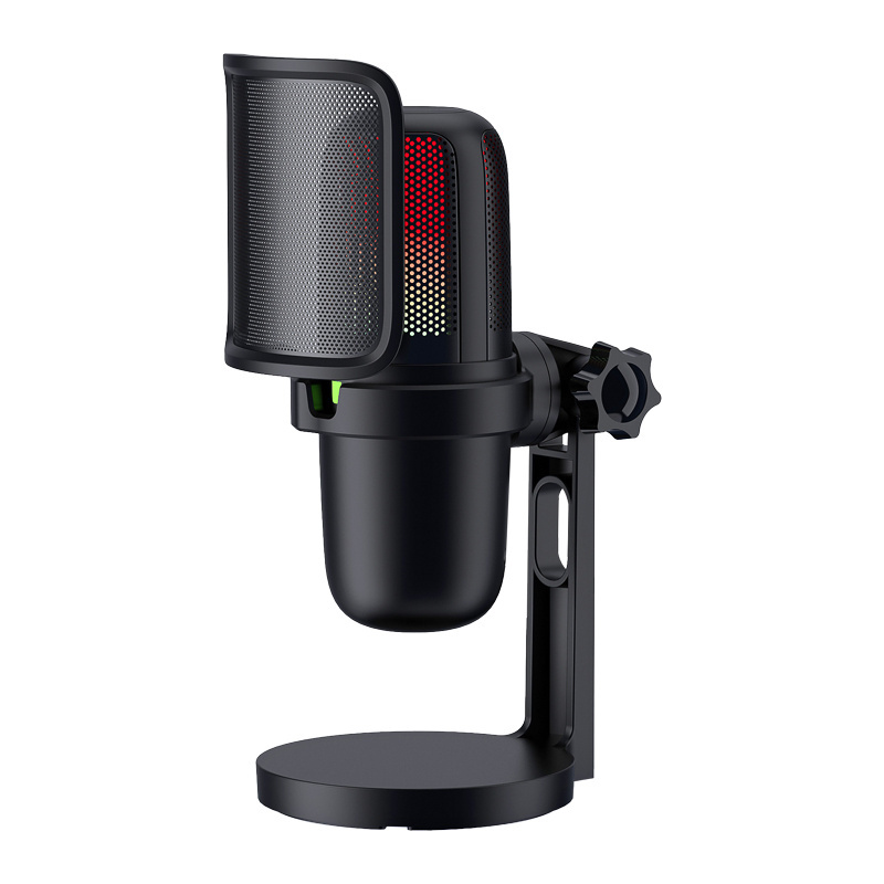 Recording Studio Equipment With RGB Microphones Headphone and Monitor Speaker For Streaming Podcast Equipment Kit Microphones