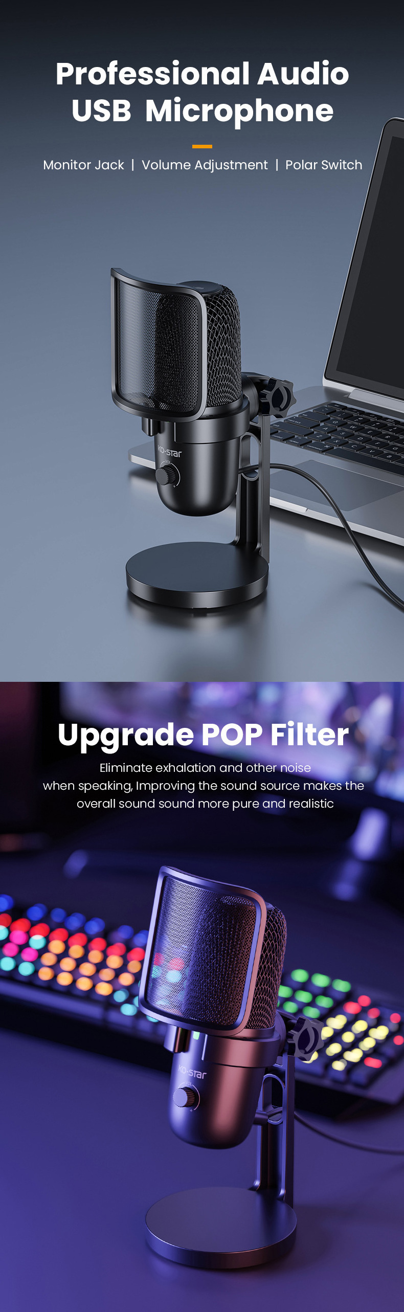 Usb recording studio karaoke wireless uhf bluetooth podcast mini condenser studio sans fil professionnel wireless microphone