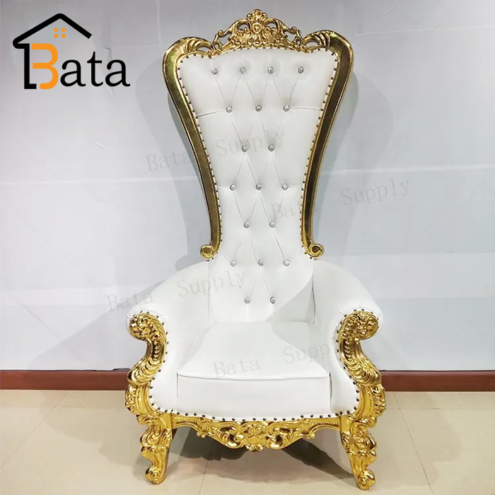 Bride and Groom Wedding Sofa High Back Royal Furniture King Throne Chair