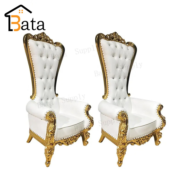 Bride and Groom Wedding Sofa High Back Royal Furniture King Throne Chair