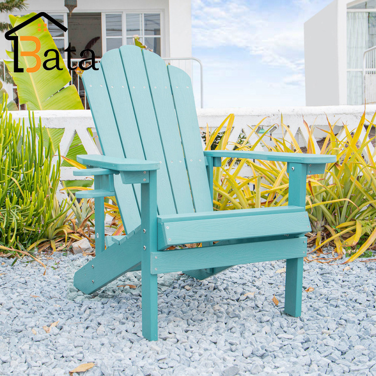 Modern Style Plastic Wooden Adirondack Chair Garden Muskoka Chair