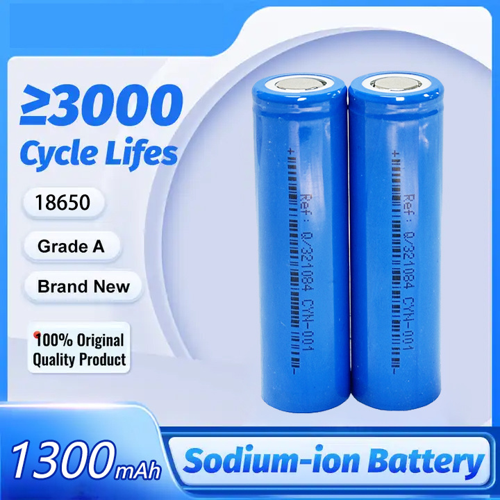 Brand New 18650 sodium ion battery cells 3.0V 1300mAh Nano ion batteries Cylindrical 1.3 ah High Rate sodium ion battery 18650