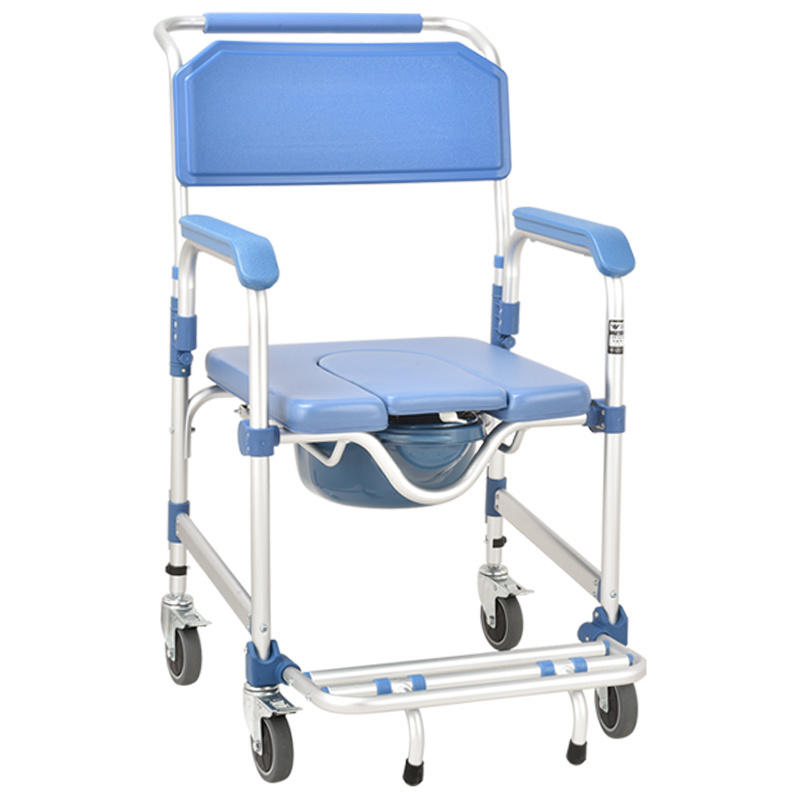 aluminium disable elderly folding toilet sale adjustable transfer portable  floating old disabled shower wheel commode chair