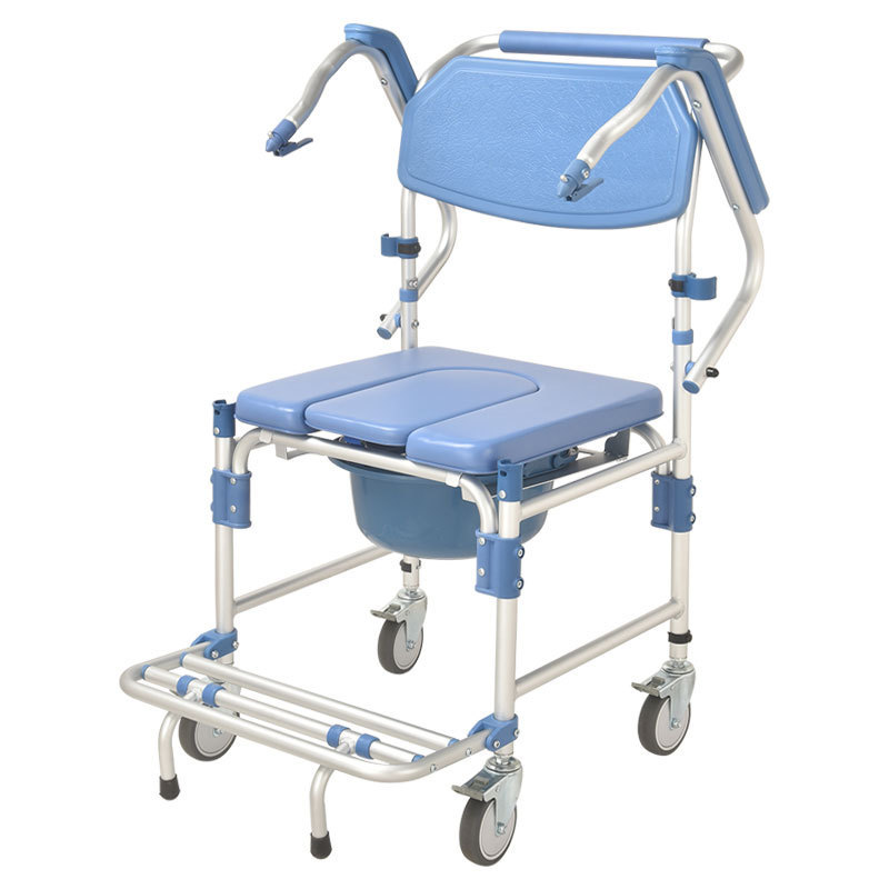 Shower seat bath chair with backrest and detachable armrest for the elderly