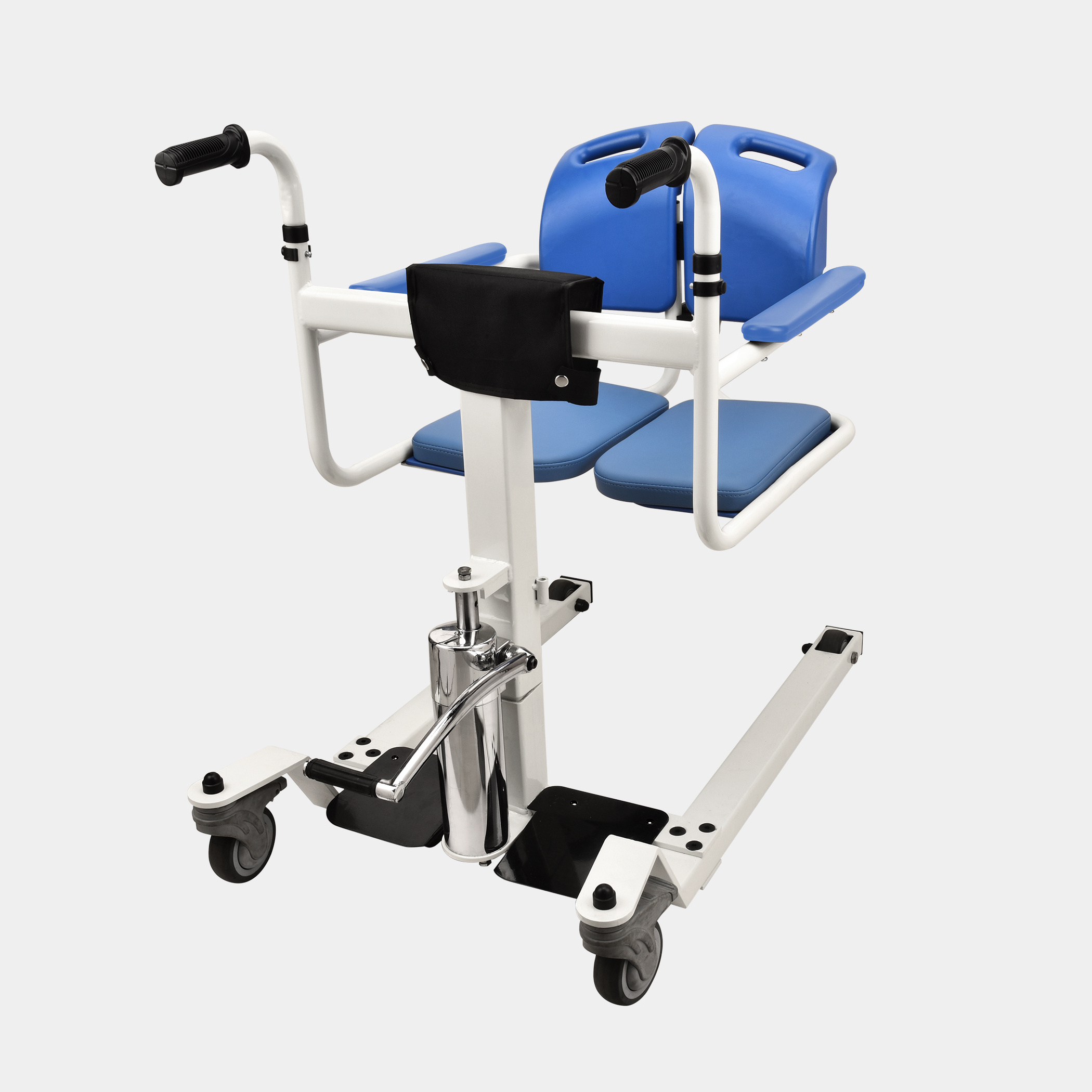 Hydraulic Patient Lifting Transfer Chair with Commode Transfer Patient for Disabled and Elderly