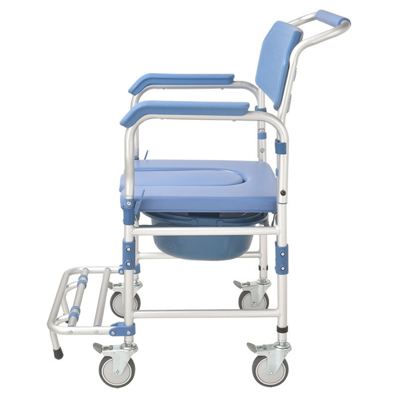 Shower seat bath chair with backrest and detachable armrest for the elderly