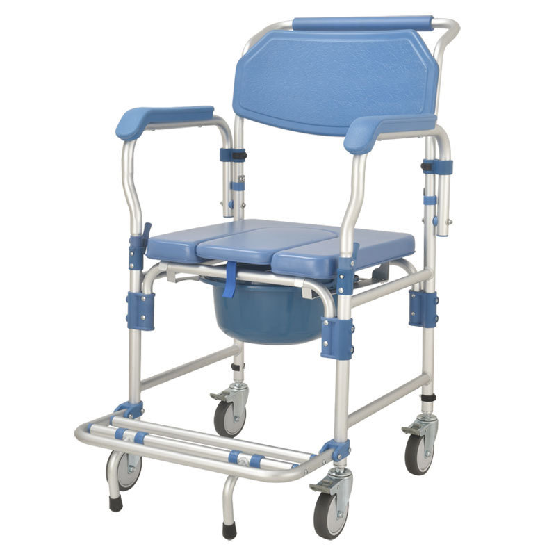 Shower seat bath chair with backrest and detachable armrest for the elderly