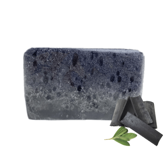 Pedi-Scrub Foot Buffer  Detoxifying Charcoal Shea Butter Tea Tree Oil Foot Exfoliating Sponge with Heel Buffer and Pedicure Oil