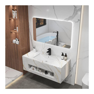 Euro Style Hotel Bathroom Vanities Double Basins Sink Vanity Bath Cabinet