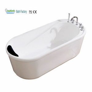 Factory Price Modern Indoor Bathroom Acrylic Freestanding Deep Soaking Bath Tub For Adults