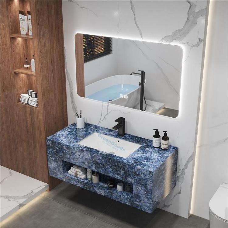 Euro Style Hotel Bathroom Vanities Double Basins Sink Vanity Bath Cabinet