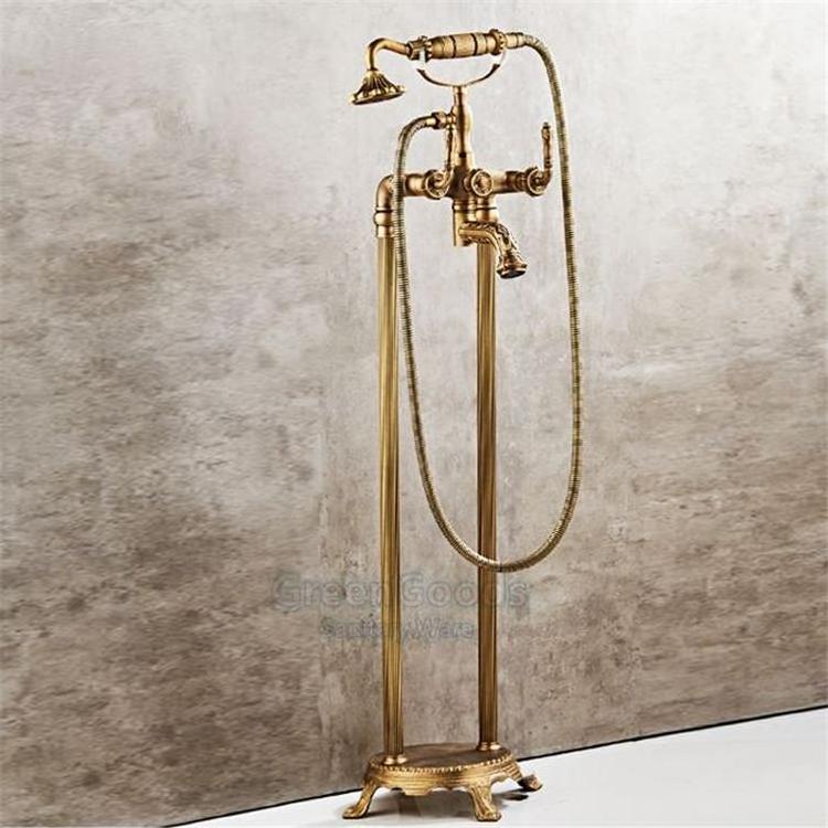 Best Set Free Standing Bath Bathtub Gold Shower Faucets