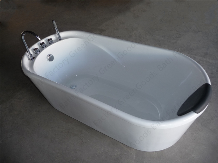 Factory Price Modern Indoor Bathroom Acrylic Freestanding Deep Soaking Bath Tub For Adults