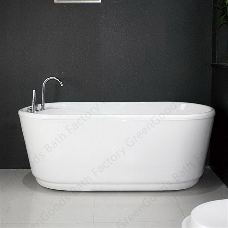 Factory Price Modern Indoor Bathroom Acrylic Freestanding Deep Soaking Bath Tub For Adults