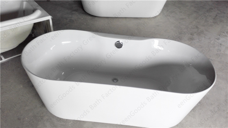 Modern Style Best Price Pure White Acrylic Freestanding Bathtub