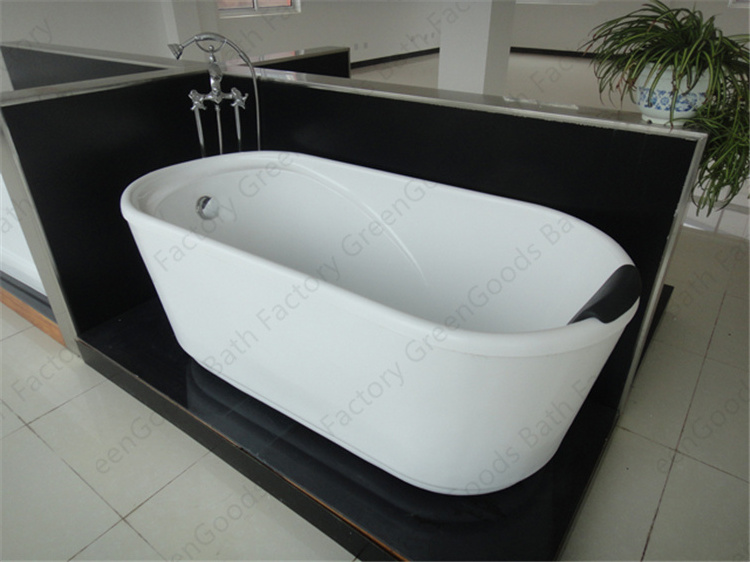 Factory Price Modern Indoor Bathroom Acrylic Freestanding Deep Soaking Bath Tub For Adults