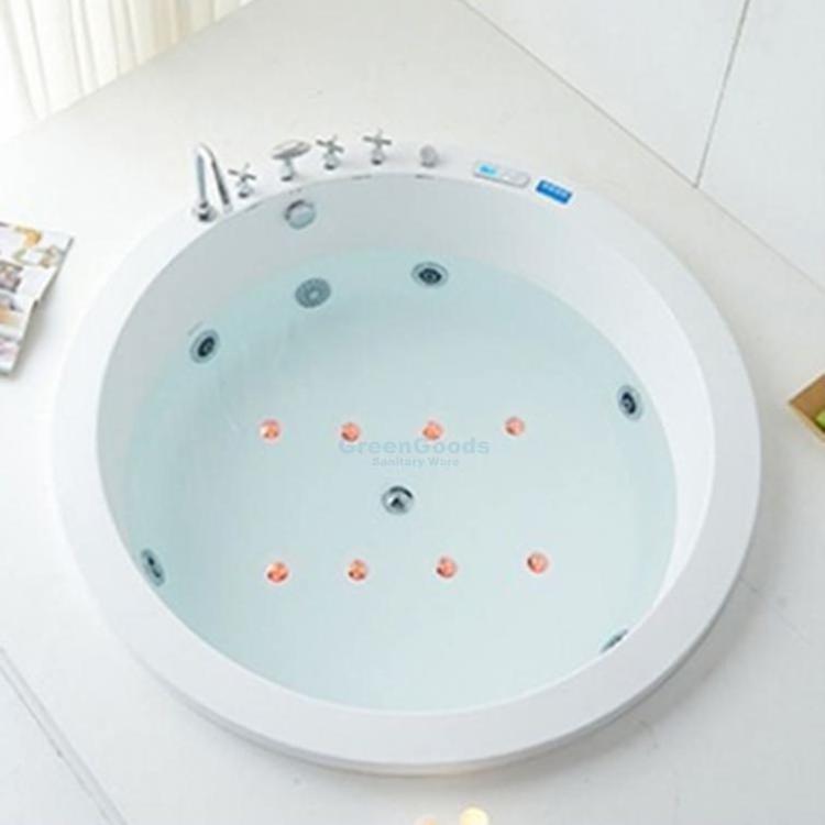 Custom Sizes Built In Acrylic Insert Underground Massage Whirlpools Bathtub