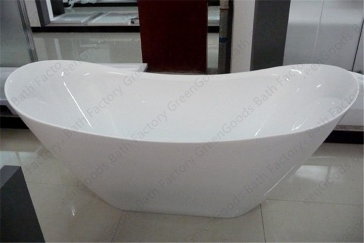 Double Slipper Freestanding 2 Person Hot Soaking Bath Tub