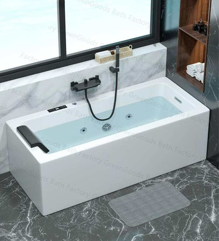 Best Quality Fiberglass Freestanding Jetted Tubs Stand Alone Massage Spa Whirlpool Bathtubs