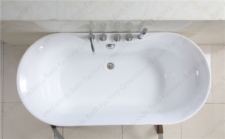 Modern Style Best Price Pure White Acrylic Freestanding Bathtub