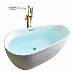 Best Selling Modern Design Hotel Bathroom White Acrylic Freestanding Bath Tubs