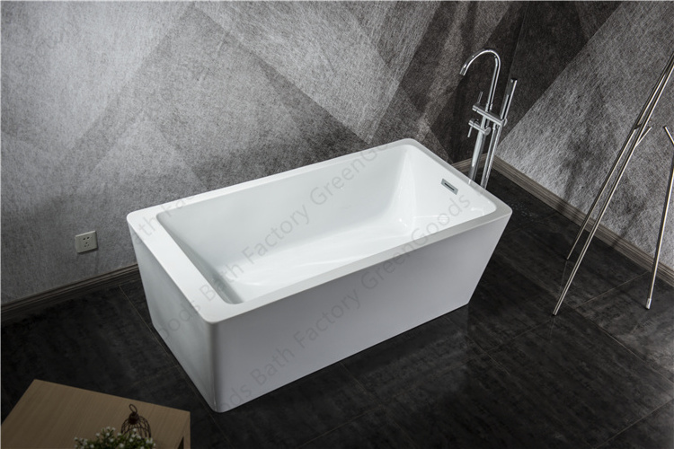 Hot Sale Best Modern Home Stand Alone Acrylic Soaking Mobile Bathtub Freestanding Showers Tubs