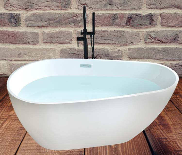 Best Selling Modern Design Hotel Bathroom White Acrylic Freestanding Bath Tubs