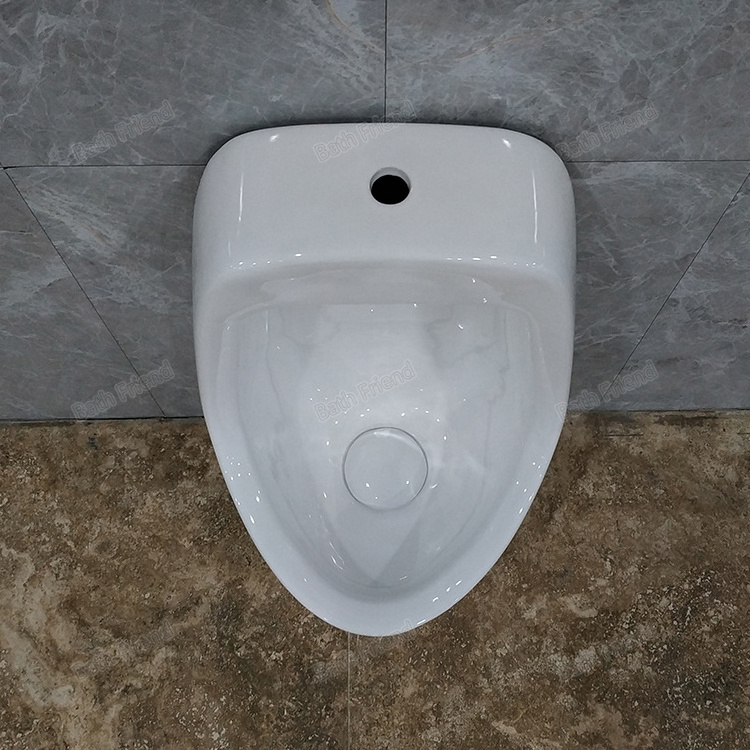 Super Mall Hotel Used Top Spud Flush Valve Waterless Hanging Toilet Ceramic Urinals With Installation Screws