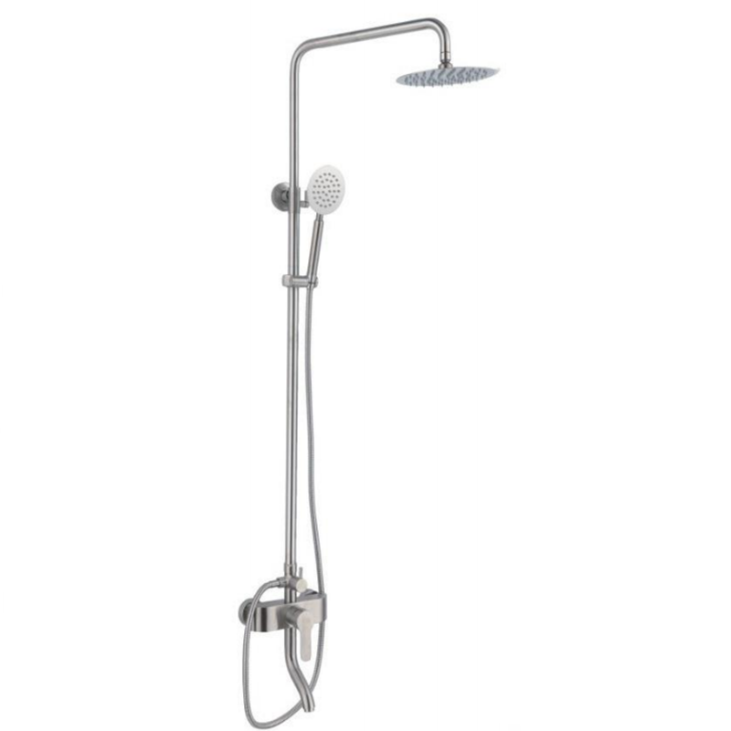 high quality 304 stainless steel shower faucet round chrome bathroom sanitary bath showers bath showers