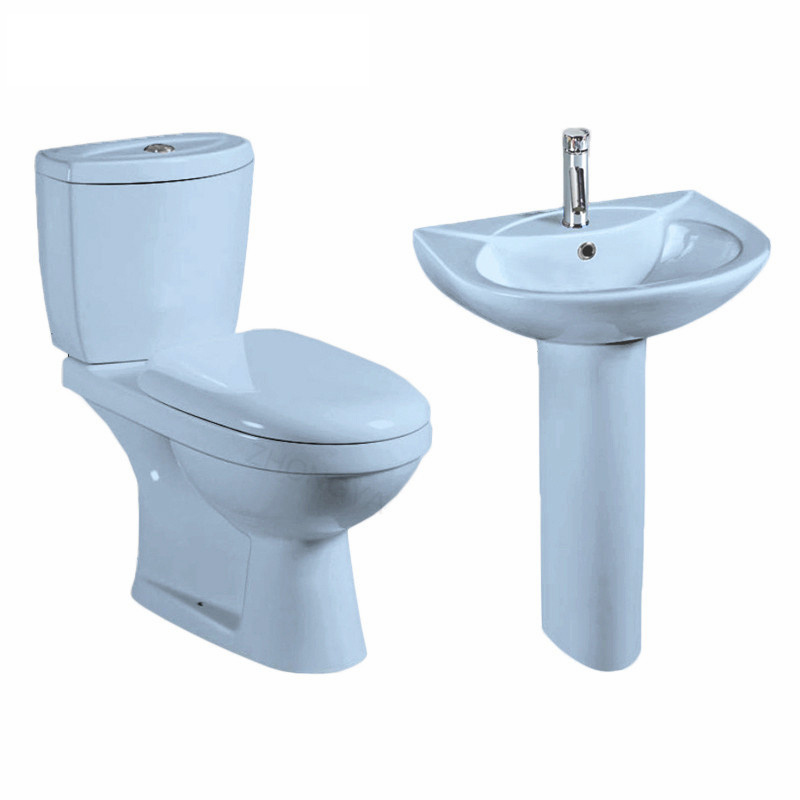 WC cheap price ocean classica two piece toilet basin suit nigeria ghana color toilet low price twyford toilet