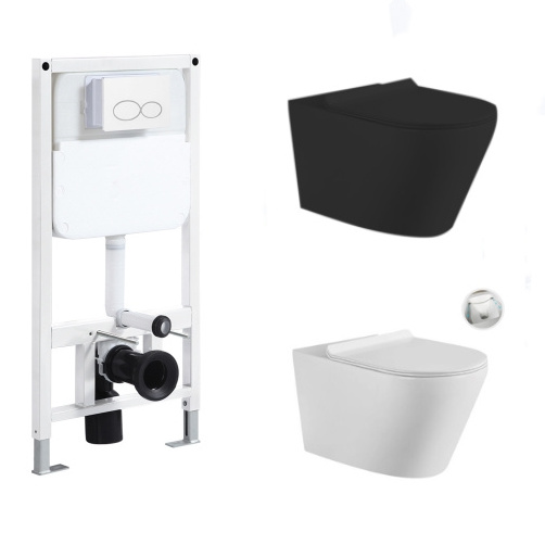 Different Panel Dual Flush Toilet Tank Wall Hung Toilet Hidden Cistern Concealed Water Tank