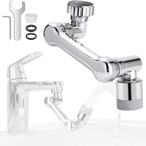 Universal 1080 Rotating Splash Filter Faucet Extender with Dual Water Outlet Modes ABS Faucet Splash Head Economic Bath Fittings