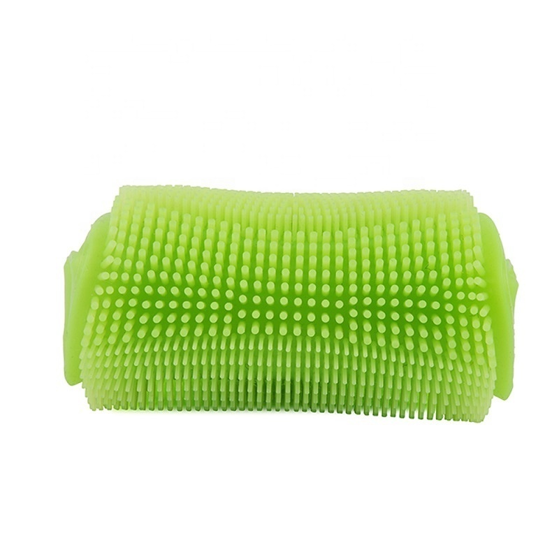 Soft Silicone Easy To Clean Exfoliating Shower Foot Back Scalp Massager Body Bath Scrubbers Brush