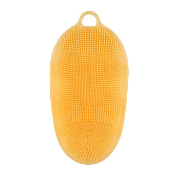 Soft Silicone Easy To Clean Exfoliating Shower Foot Back Scalp Massager Body Bath Scrubbers Brush