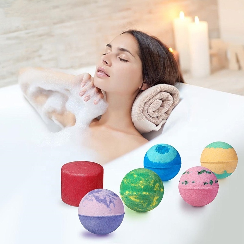 OEM Private Label Custom Packing bomb Gift Set Bubble Vegan Natural Organic Colorful Fizzy Bath Bombs Toys Inside