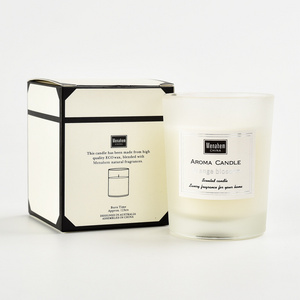 Highly Scented Candles for Home All Natural Soy Candle with Matte Glass Gift Box