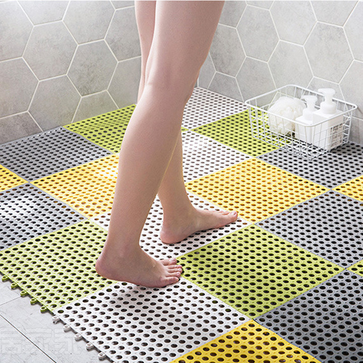 Bath Tub Shower Mat 30*30cm Non-Slip and Bathtub Mat with Suction Cups Machine Washable Bathroom Mats with Drain Holes