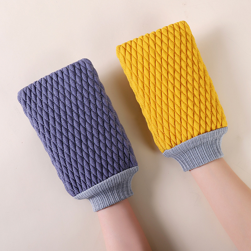 Deep Exfoliating Mitt Body Scrub Glove Scrubber & Skin Cleanser for Women & Men