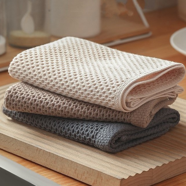 Wholesale Durable 100% Cotton Home Cleaning Dish Cloth High Quality Hand Towel