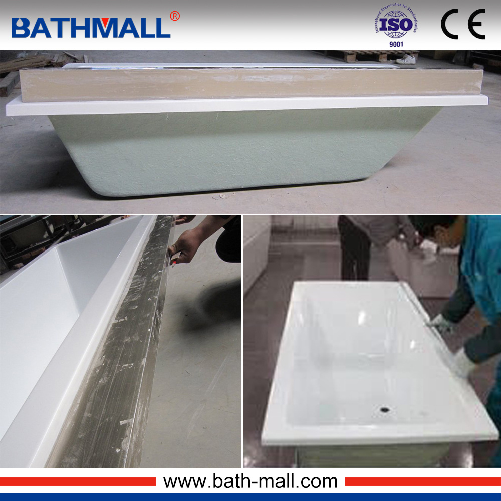 hot sale drop in cheap best acrylic custom size corner bathtub