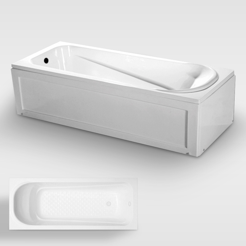 Eco-Friendly hot sale freestanding panel fiberglass acrylic bathtubs