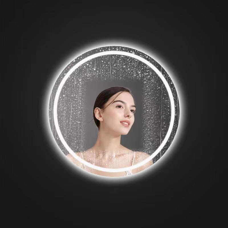 Hot sale Modern Round Led Mirror Wall Mounted Touch Screen Smart Bathroom Mirror With Led Light