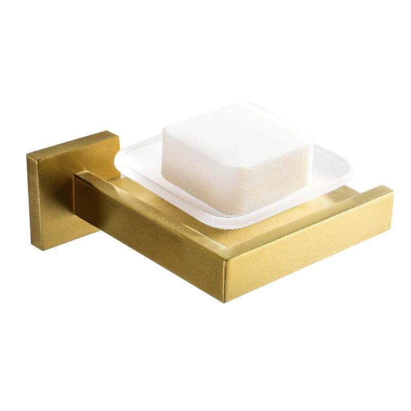 Cheap Stainless Steel Wall Mount Brushed Gold Square bathroom shower system  Bathroom Hardware Accessory Set