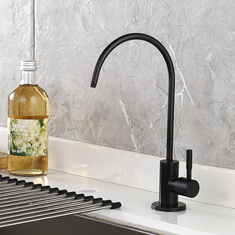 Drinking Water Purifier Faucet Matte Black Kitchen Water Filter Faucet