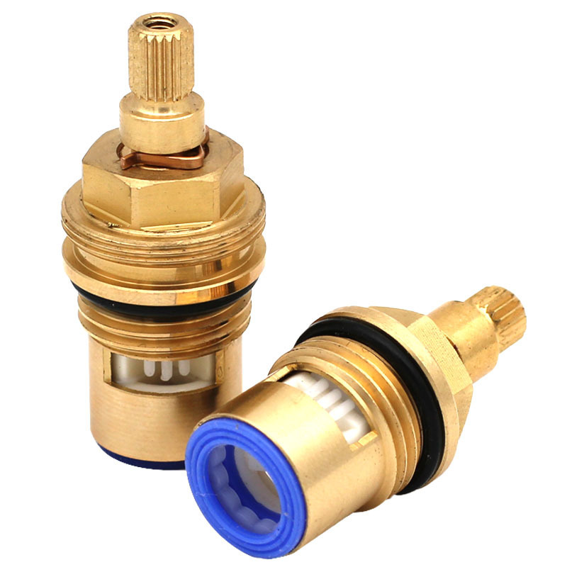 Brass Fast Open Faucet Valve Core Hot Cold Water Tap Ceramic Cartridge