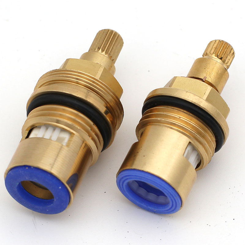 Brass Fast Open Faucet Valve Core Hot Cold Water Tap Ceramic Cartridge