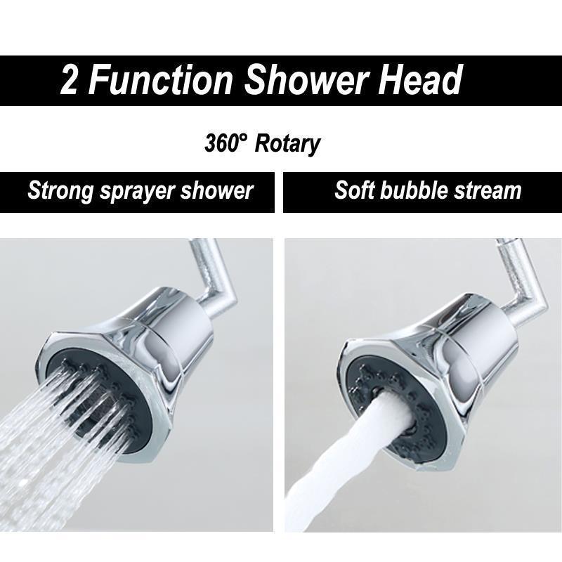 Stainless Steel Universal Kitchen Faucet Aerator 360 Degree Rotatable Sink Faucet Extender