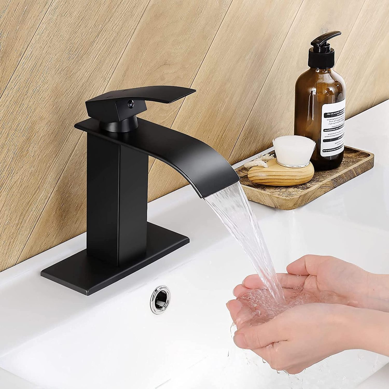 Rv Lavatory Vessel Faucet Basin Mixer Tap Waterfall Bathroom Faucet